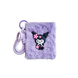 毛绒手账本可爱卡通笔记本口袋本女孩随身便携减压小本子学生迷你