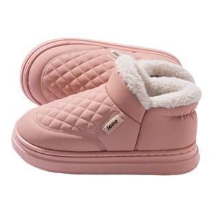 防水棉拖鞋女款冬季外穿2025新款厚底保暖防滑包跟棉鞋女士雪地靴