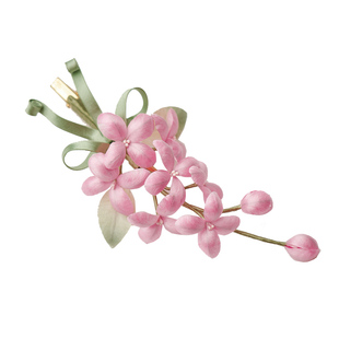 SORO 苏绒【粉雾丁香】原创设计非遗绒花发夹温柔国风氛围感配饰