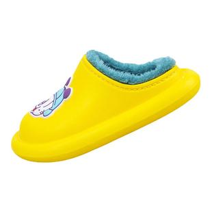 巴布豆儿童棉拖鞋小童1-35岁男女童秋冬季新款轻底居家宝宝保暖鞋