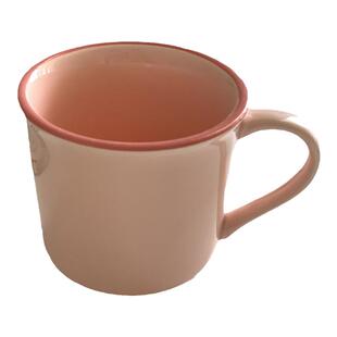 网红款落难公主杯粉红纯色陶瓷马克杯可爱小水杯子