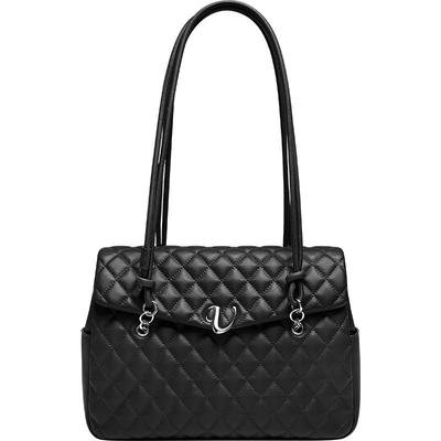 Valuncica/华伦西亚松松包新款大容量通勤双肩包牛皮单肩托特包女