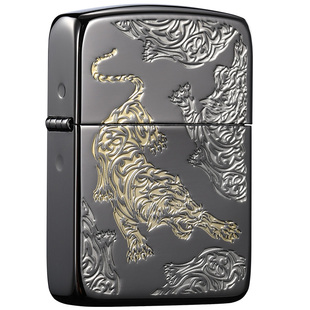 zippo打火机正版1941钛黑冰生肖虎年限定收藏限量版官方正品送礼