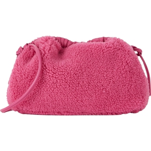 【D11抢先购】Mansur Gavriel女多巴胺粉红色羊毛单肩包