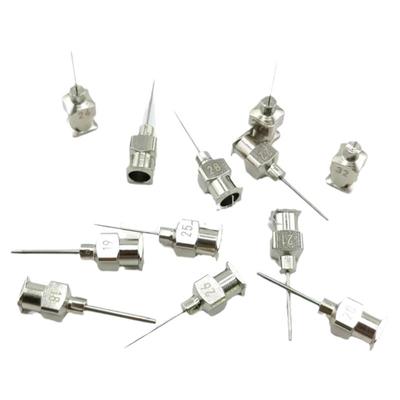 武藏全金属磨尖点胶针头锥形倒角高精密锥度不锈钢针咀18-34G直销