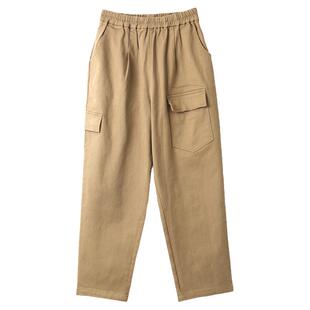 高品位雅痞工装裤！法国设计师款松紧腰宽松茧型裤休闲长裤KAKA特
