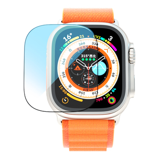 蓝猩适用于applewatchUltra保护膜3苹果手表玻璃康全覆盖表盘applewatchultra2壳膜一体宁49mm贴膜神器iwatch