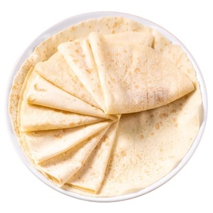 铁棍山药春饼无油烫面手工烙馍全麦早餐儿童鸡肉卷卷饼薄饼筋饼