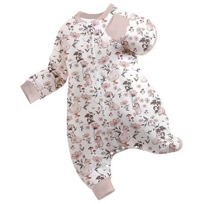 ibaby恒温婴儿睡袋羊毛夹棉秋冬厚抑菌防踢被透气加厚保暖