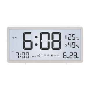 日本多利科智能电子闹钟室内温湿度计桌面时钟学生婴儿房空调家用
