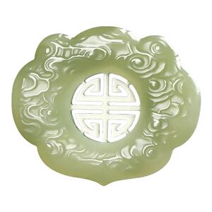和田玉玉吊坠如意锁真品支持复检