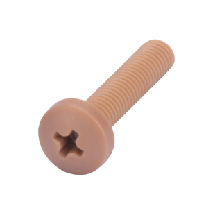 塑料耐高温PEEK国标螺丝圆头十字peek机螺钉高强度绝缘螺栓M1.2-8