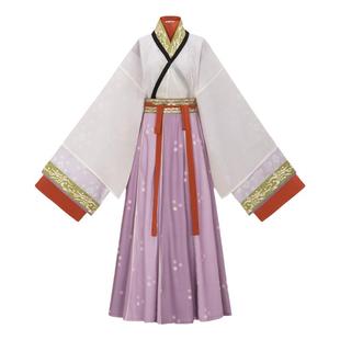 花朝记|静女其姝|晋制传统汉服交领上襦交窬裙复原风春夏秋女装