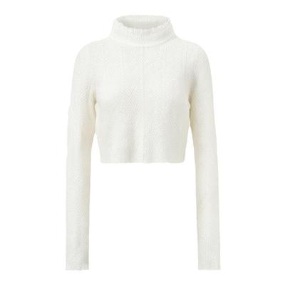 pit复古多色半高领蕾丝网纱打底毛针织衫女冬季新款宽松内搭上衣