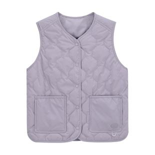 Mind Bridge2025年纯色休闲保暖背心冬女士轻薄羽绒马甲时尚内搭