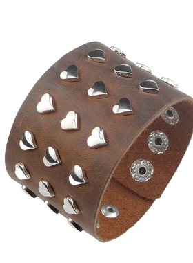 气质百搭银色合金骷髅头朋克手链