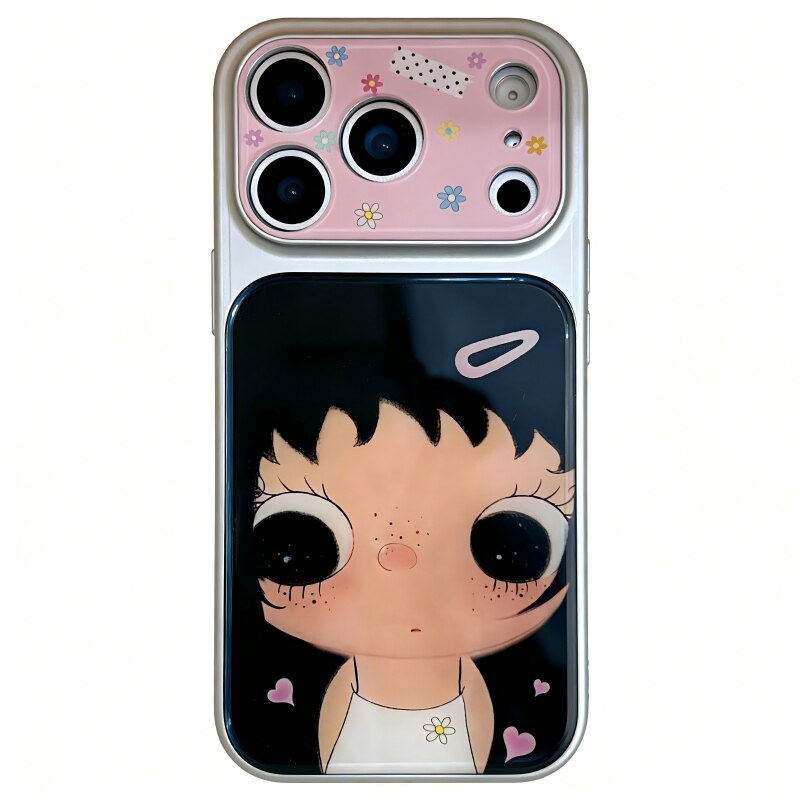 DIY彩钻甜酷粉框黑发小玉适用iPhone17ProMax磁吸手机壳16PM少女心ins苹果15/14plus韩系13P