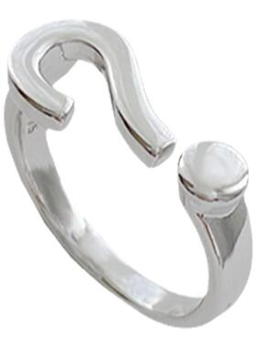 创意问号设计感韩版学生戒指