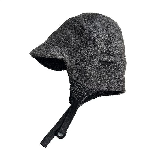 日本ca4la李兰迪同款羊羔毛护耳飞行帽子男秋冬百搭保暖雷锋帽女