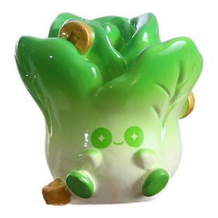 电脑趴趴屏幕摆件电视边框装饰白菜办公桌面招财工位治愈系小摆设