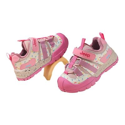 jeep儿童棉鞋女童2025新款冬季加绒保暖运动鞋时尚洋气公主宝宝鞋