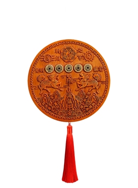 桃木山海镇室外大门挂件室内摆件