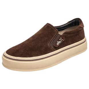 豆豆男鞋冬季一脚蹬软底运动休闲老钱风开车精神小伙平板鞋乐福鞋