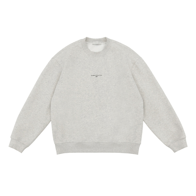 540g重磅加绒圆领卫衣男款冬季2025新款美式保暖无帽内搭外套男