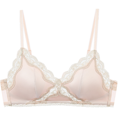 宝诗嫣夏季薄款内衣法式缎面文胸