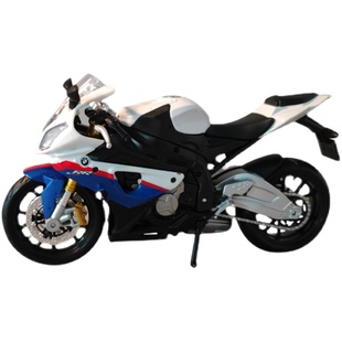 正版宝马S1000RR机车仿真合金摩托车模型摆件 七夕节礼物送给男孩