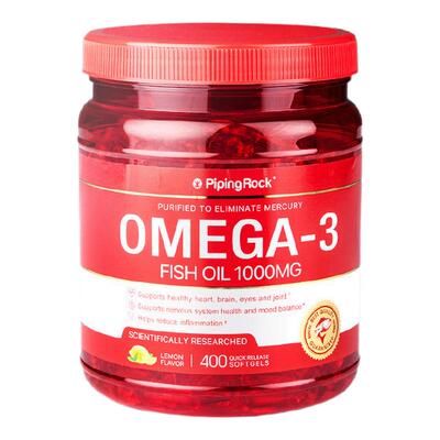 美国朴诺鱼油400粒卵磷脂胶囊