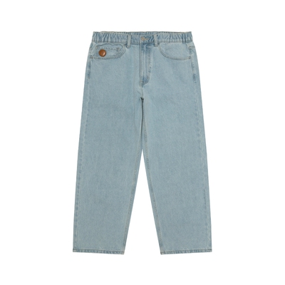 Aape男装小标徽章水洗牛仔裤