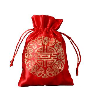 婚庆用品喜糖袋子结婚专用高级感布袋抽绳喜糖盒子喜糖包装糖果袋