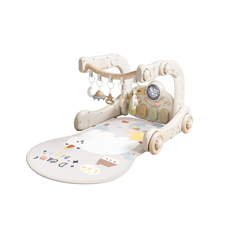 巧乐熊婴儿脚踏钢琴健身架学步车