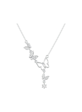 流苏锁骨链VIVIWELL银女