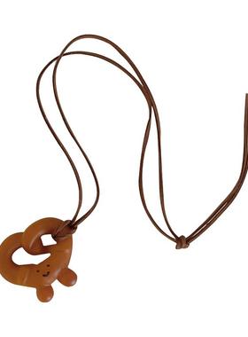 手工面包碱水结牛角包可颂项链