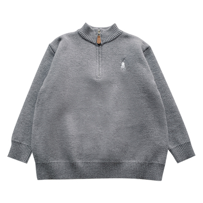 男童韩版秋冬款一体绒加厚毛衣