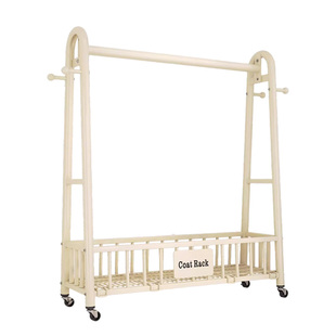 简易衣帽架落地卧室挂衣架家用2025新款室内阳台晾衣架移动衣杆架