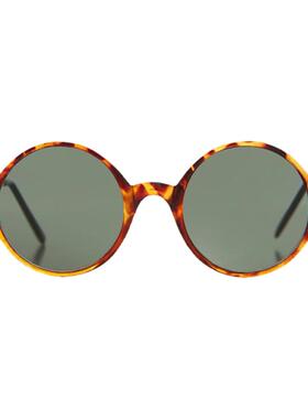 美国代购1990s复古金色圆形墨镜