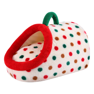 猫窝冬加厚半封闭安全感猫咪睡窝冬季保暖猫房子猫床狗窝宠物用品