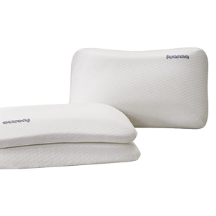 富安娜出品枕头护颈椎枕家用助睡眠慢回弹成人儿童宿舍记忆棉枕芯