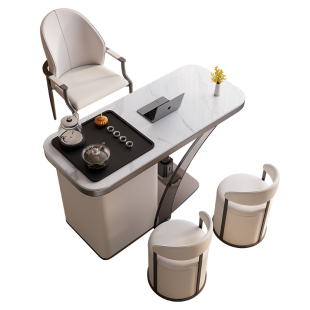 阳台茶桌椅组合家用客厅小户型茶台现代简约岩板功夫办公泡茶桌