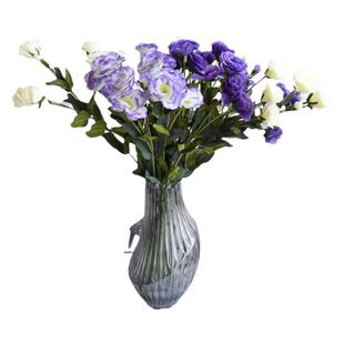 洋桔梗仿真花假花绢花客厅餐桌花摆设拍照婚庆道具装饰花花束插花