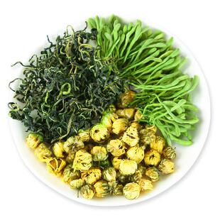 金银花菊花茶去解清热火毒茶天然干花菊花凉茶中材药特级