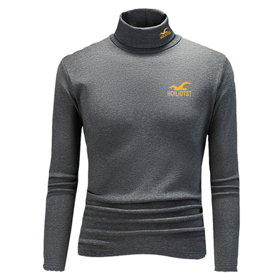 法国公鸡加绒加厚高领打底衫长袖