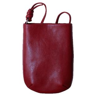 猴子家 2025春夏新款女包 复古多巴胺墩墩包植鞣牛皮手机包斜挎包