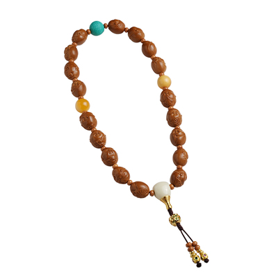 橄榄核手串雕刻文玩菩提子