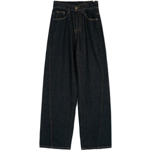 DOROTHY丨显瘦弯刀裤休闲牛仔裤女2024新款秋高腰宽松小众香蕉裤