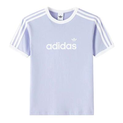 Adidas阿迪达斯三叶草女装2026夏季新款LINEAR运动休闲T恤HZ9543
