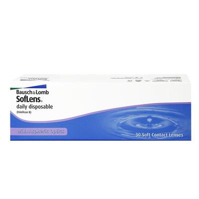 博士伦近视隐形眼镜清朗日抛透明水凝胶30片装100-900度海外版